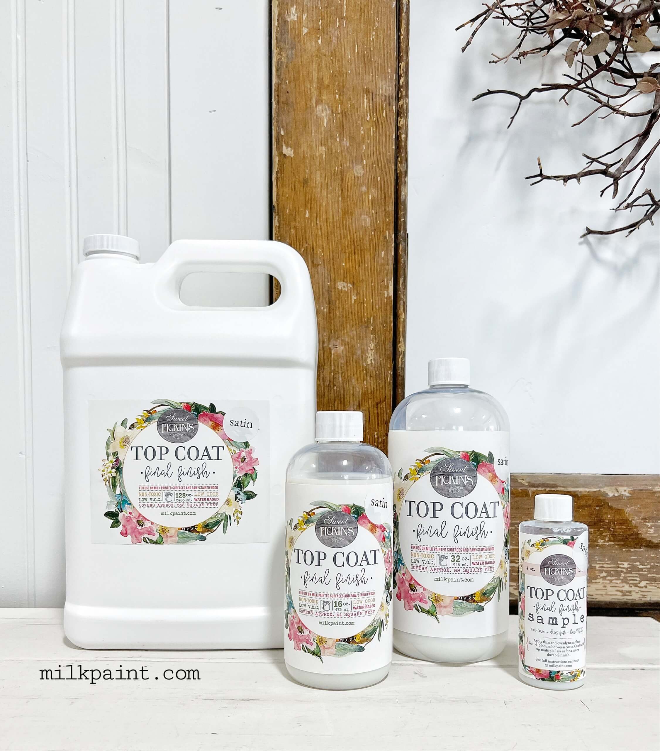Top Coat Final Finishes - Water Based Finishing Coat for Milk Paint